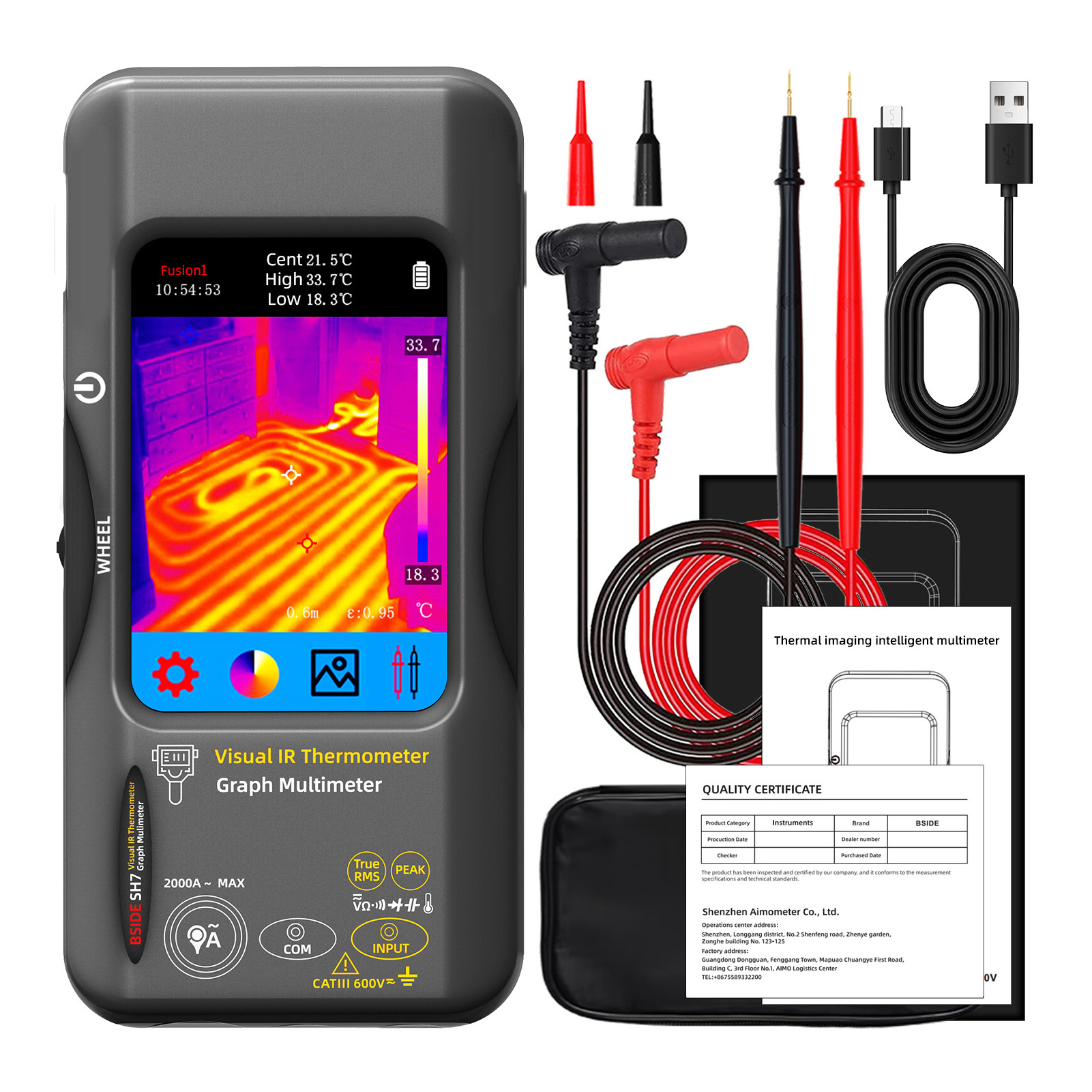 Nf 521 Thermal Imaging Camera - SH7 Touch Thermal Imaging Multimeter with