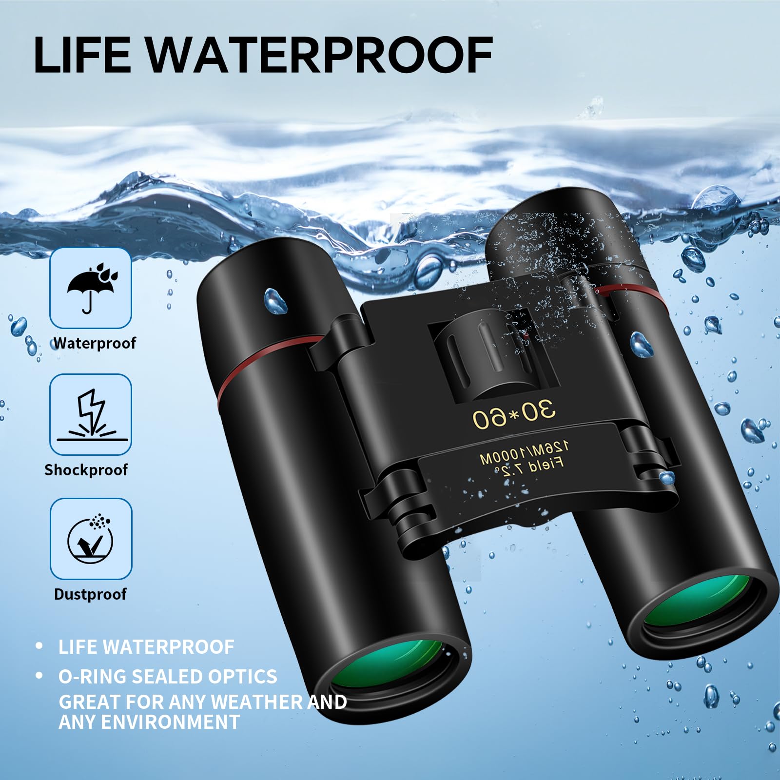 30x60 Binoculars for Adults Sm - Hunting Thermal Imaging Scope recension och pris