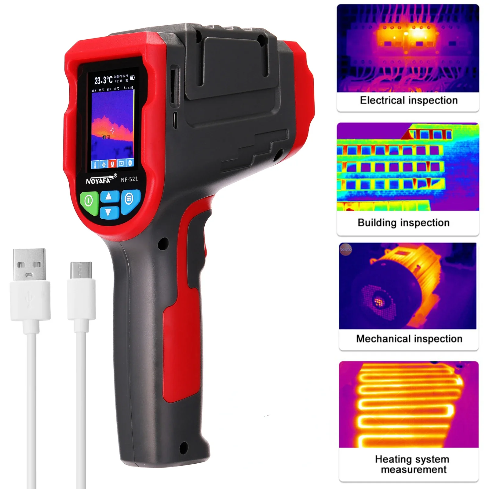 NF-521 Handheld Infrared Therm - Nf 521 Thermal Imaging Camera recension och pris