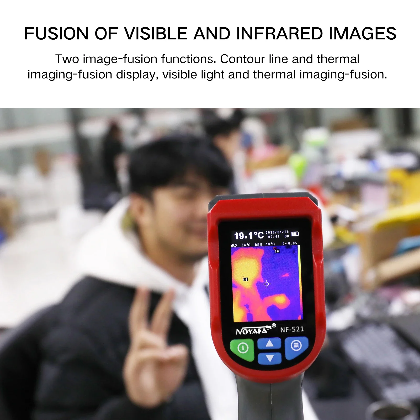 NF-521 Handheld Infrared Therm - Nf 521 Thermal Imaging Camera recension och pris