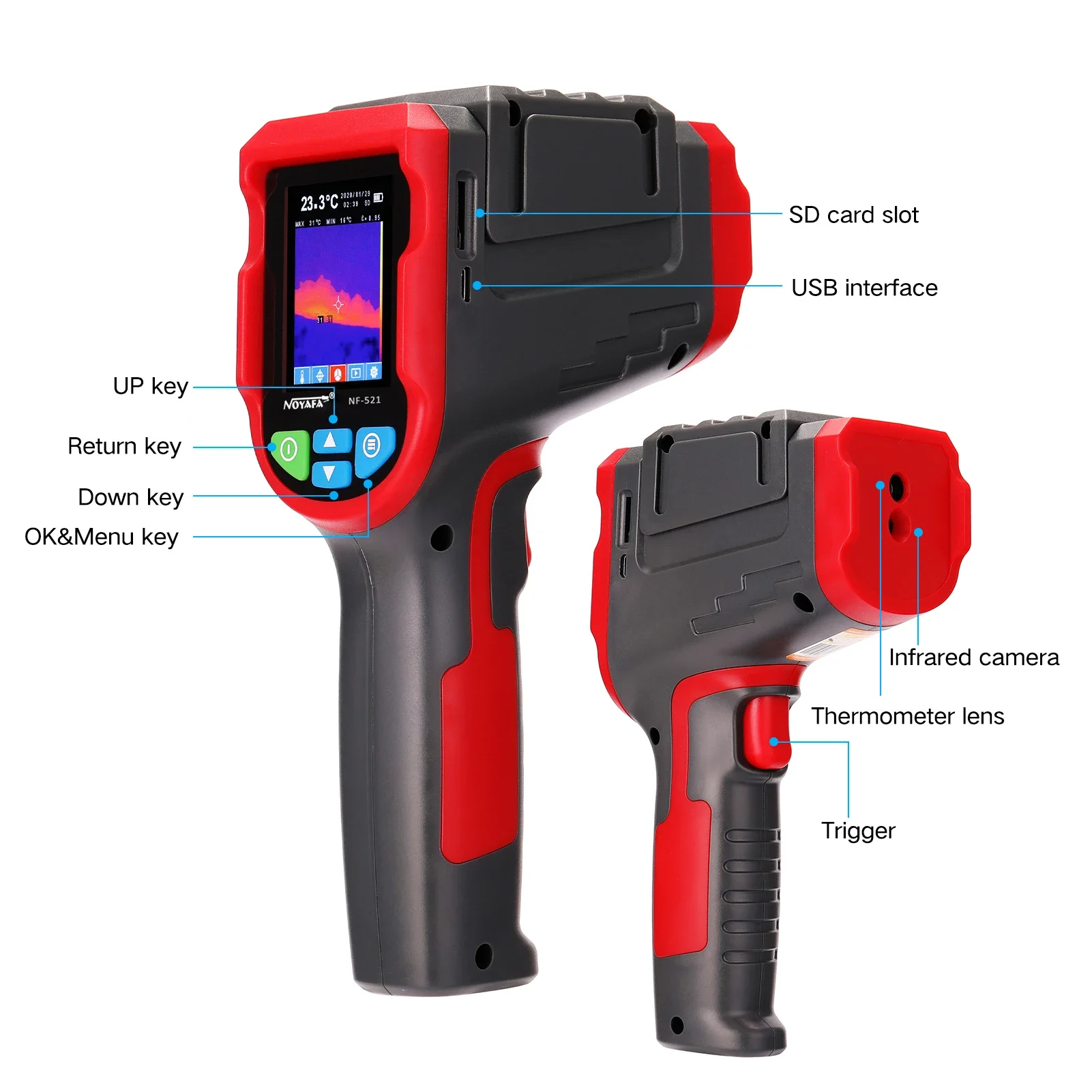 NF-521 Handheld Infrared Therm - Nf 521 Thermal Imaging Camera recension och pris