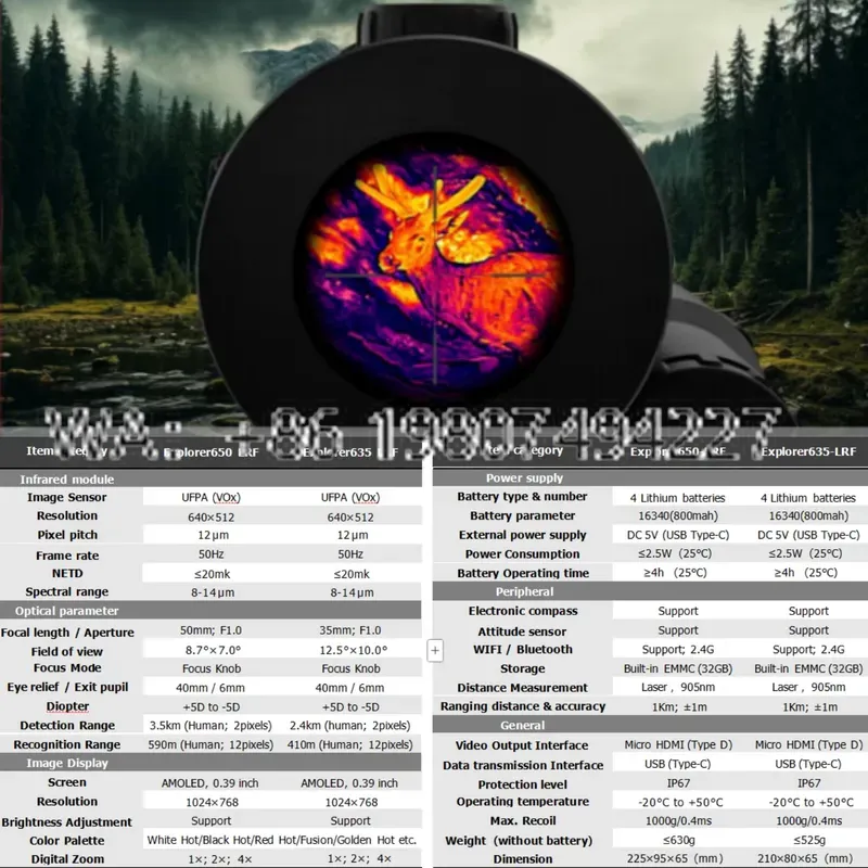 Night Vision Scope with 1000m  - Hunting Thermal Imaging Scope recension och pris